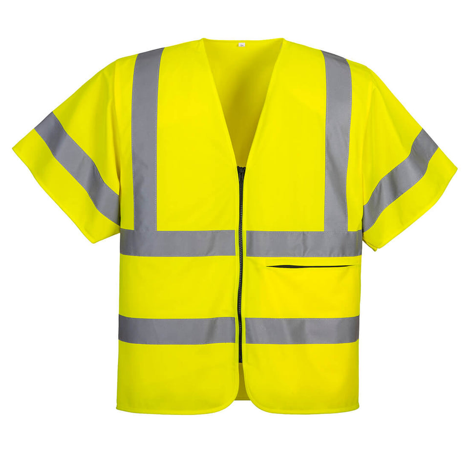 Gilet mezza manica con chiusura zip Portwest personalizzato con logo - Pubblienne