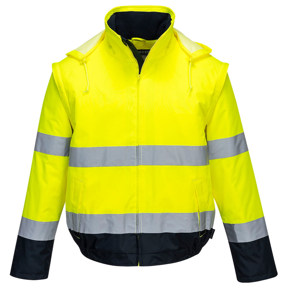 Bomber Essential Hi-Vis 2 in 1 Portwest personalizzato con logo - Pubblienne