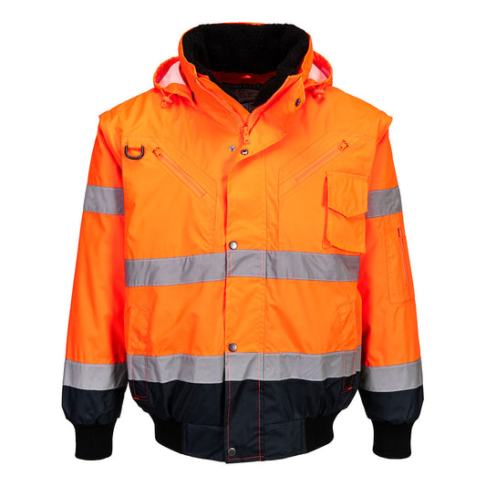 Bomber Bicolore Hi-Vis Portwest personalizzato con logo - Pubblienne