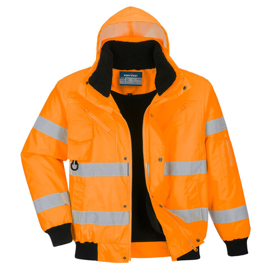 Bomber 3 in 1 Hi-Vis Portwest personalizzato con logo - Pubblienne