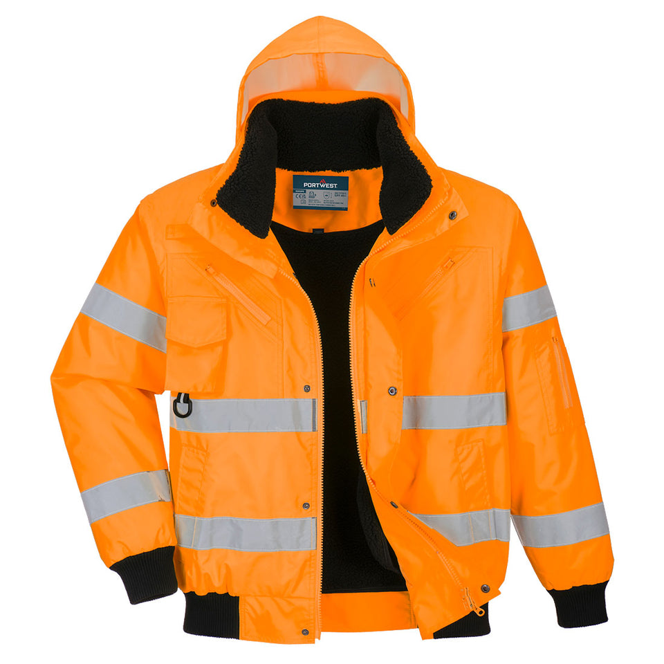Bomber 3 in 1 Hi-Vis Portwest personalizzato con logo - Pubblienne