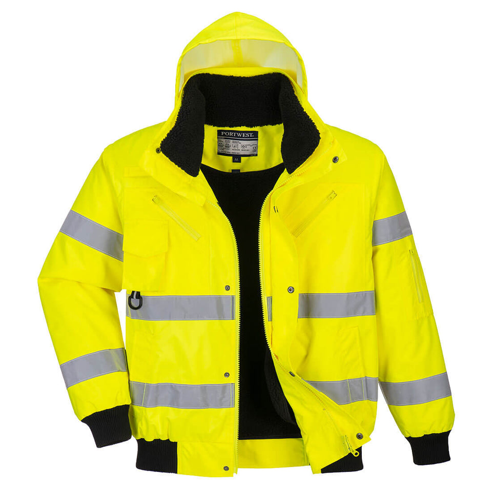 Bomber 3 in 1 Hi-Vis Portwest personalizzato con logo - Pubblienne
