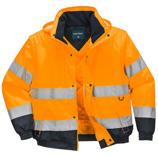 Bomber 2 in 1 Hi-Vis Portwest personalizzato con logo - Pubblienne