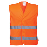 Gilet 2 bande Hi-Vis Portwest personalizzato con logo - Pubblienne