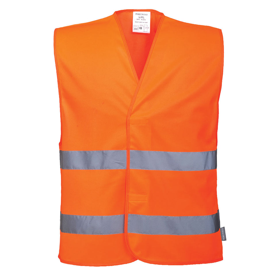Gilet 2 bande Hi-Vis Portwest personalizzato con logo - Pubblienne