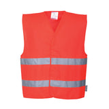 Gilet 2 bande Hi-Vis Portwest personalizzato con logo - Pubblienne
