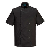 Giacca Cumbria da chef S/S Portwest personalizzato con logo - Pubblienne