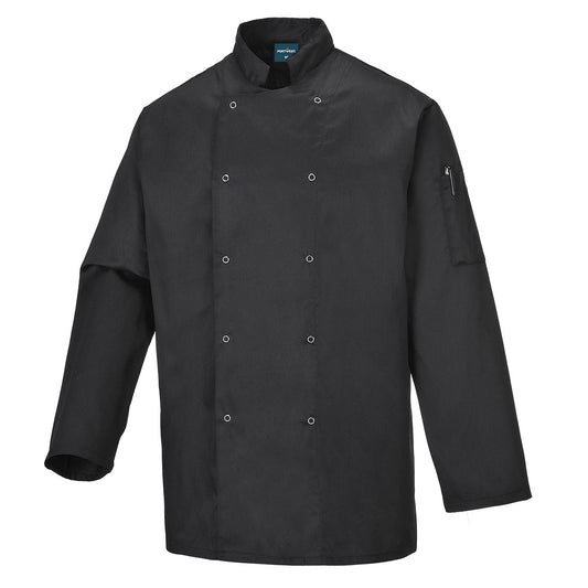 Giacca Suffolk con bottoni automatici L/S Portwest personalizzato con logo - Pubblienne
