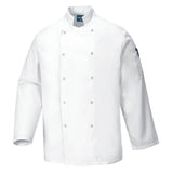 Giacca Suffolk con bottoni automatici L/S Portwest personalizzato con logo - Pubblienne