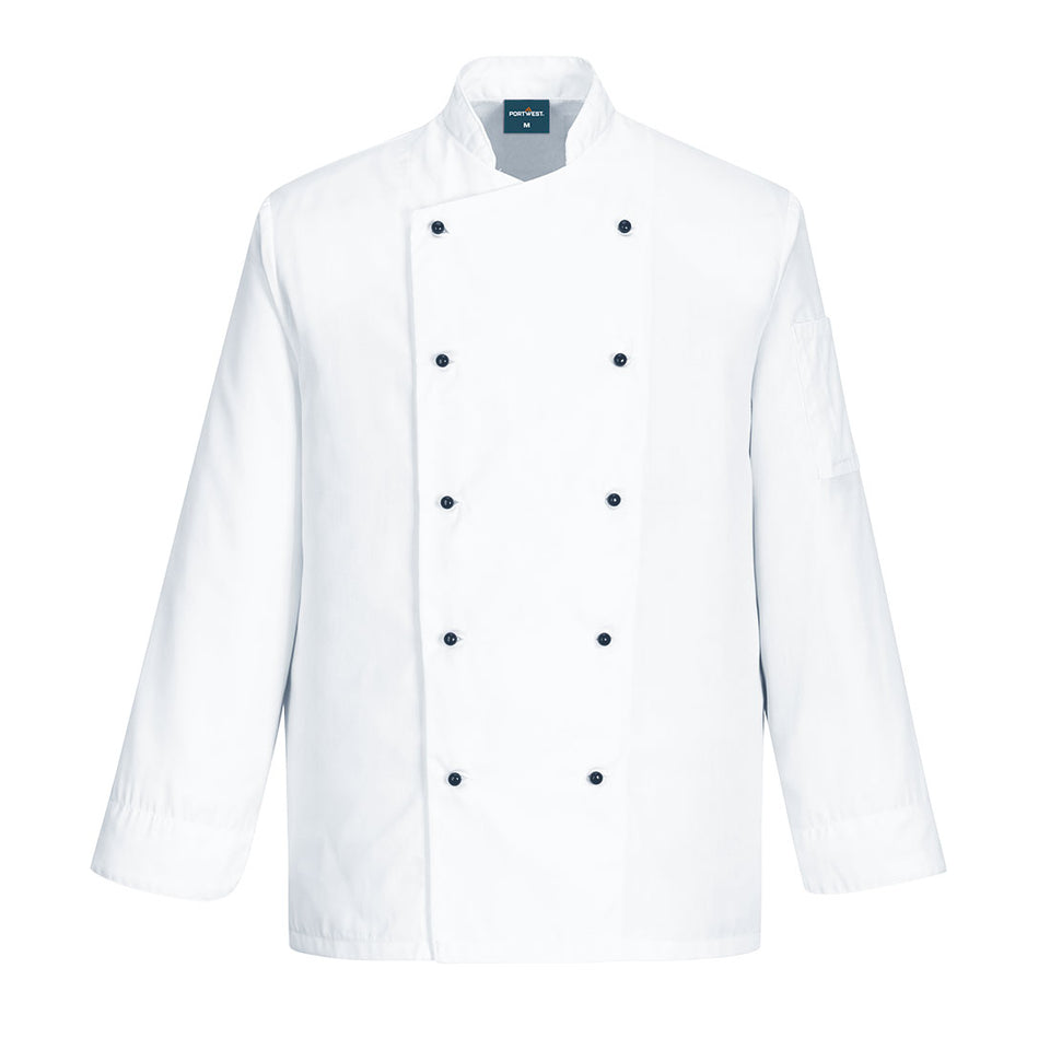 Giacca Chef Somerset Portwest personalizzato con logo - Pubblienne