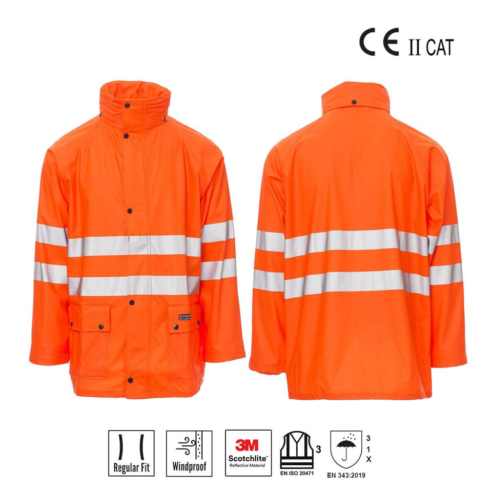 RIVER-JACKET Giaccaantipioggia alta visibilità PAYPER personalizzato con logo - Pubblienne