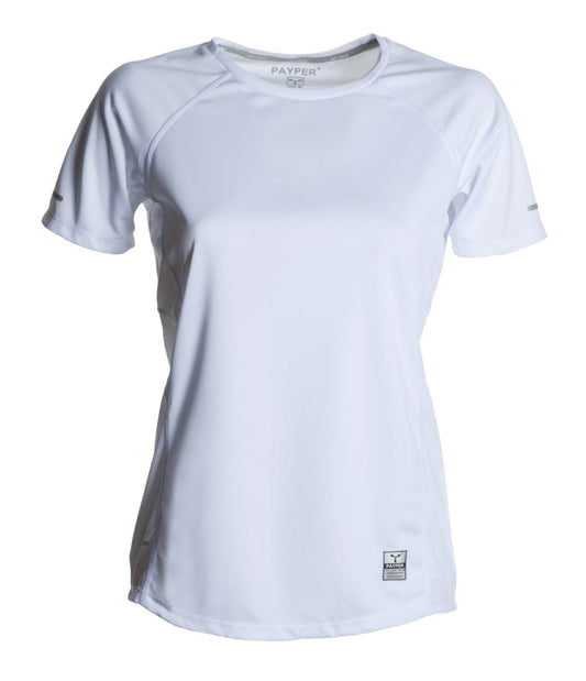 RUNNING LADY T-SHIRT DONNA MANICA CORTA SPORTIVA PAYPER personalizzato con logo - Pubblienne