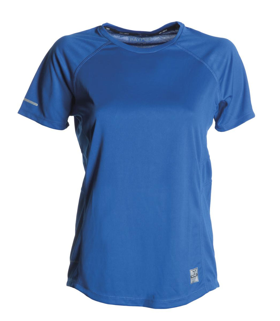 RUNNING LADY T-SHIRT DONNA MANICA CORTA SPORTIVA PAYPER personalizzato con logo - Pubblienne