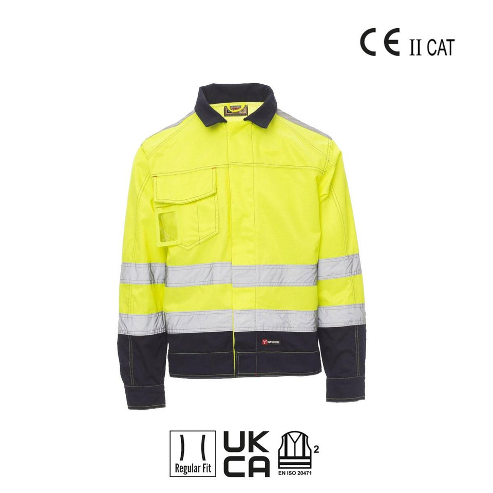 SAFE HI-VI WINTER GIUBBINO INVERNALE ALTA VISIBILITA' PAYPER personalizzato con logo - Pubblienne
