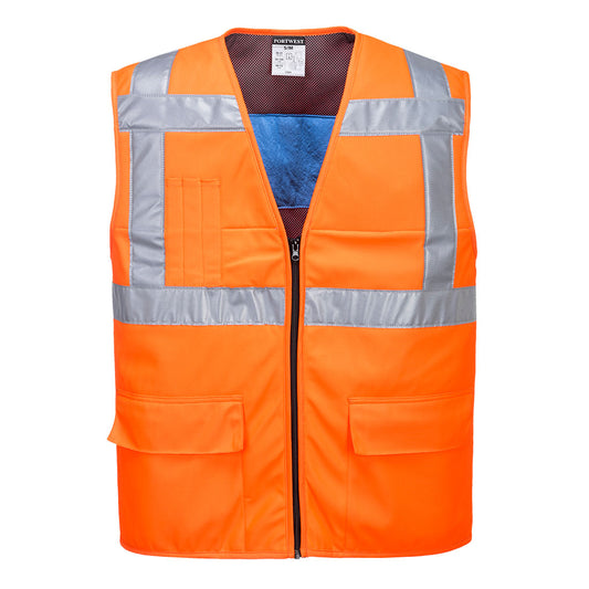 Gilet Hi-Vis rifrescante Portwest personalizzato con logo - Pubblienne
