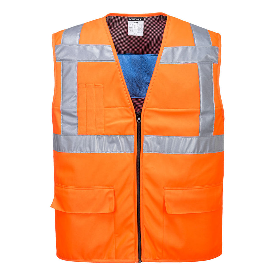 Gilet Hi-Vis rifrescante Portwest personalizzato con logo - Pubblienne