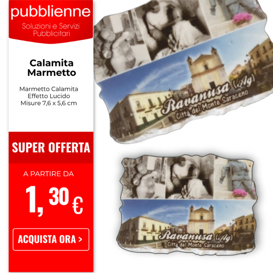 Calamita Marmetto personalizzato con logo - Pubblienne