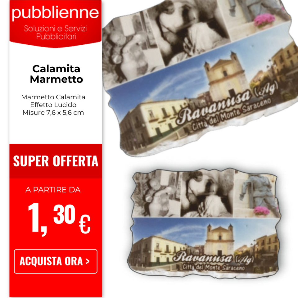 Calamita Marmetto personalizzato con logo - Pubblienne