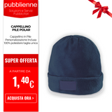 Cappellino Pile Polar personalizzato con logo - Pubblienne