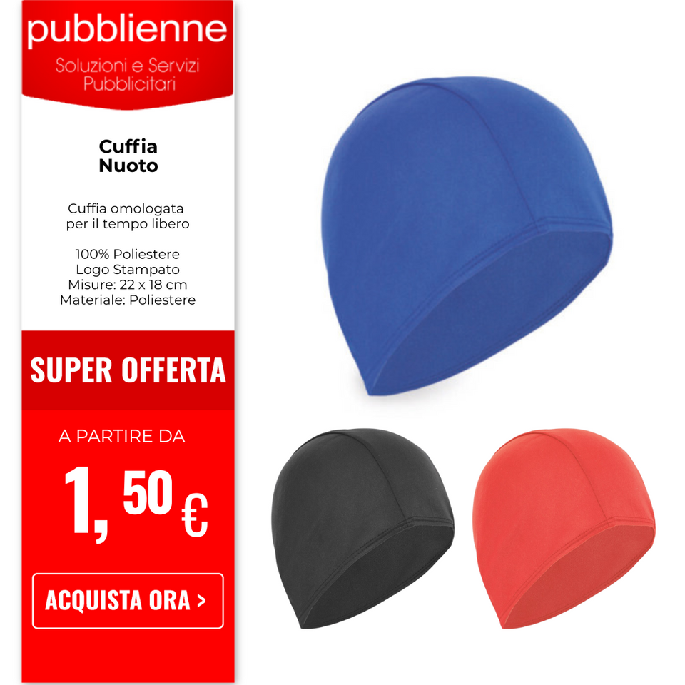 Cuffia Nuoto personalizzato con logo - Pubblienne