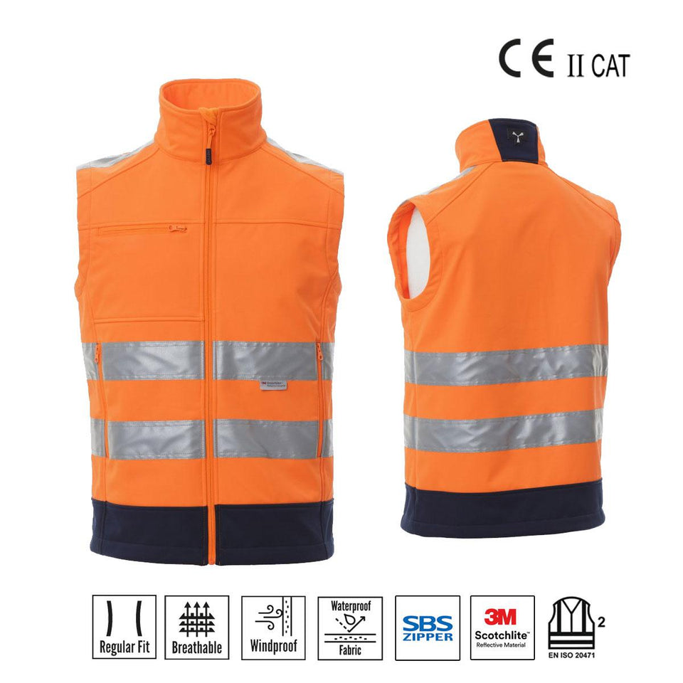 TRAFFIC GILET ALTA VISIBILITÀ PAYPER personalizzato con logo - Pubblienne