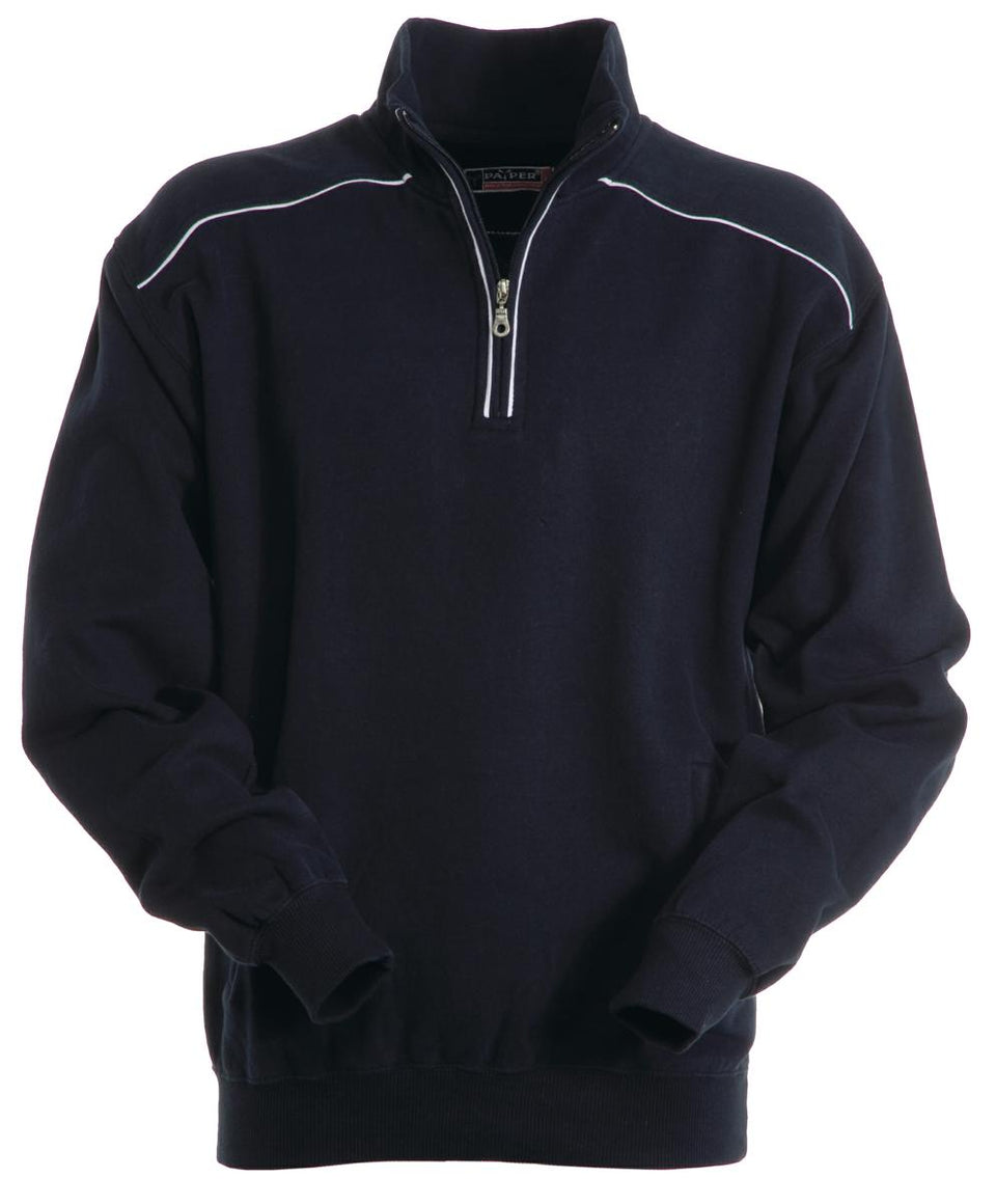 VANCOUVER FELPA MEZZA ZIP CON PROFILI 300 GR. PAYPER personalizzato con logo - Pubblienne