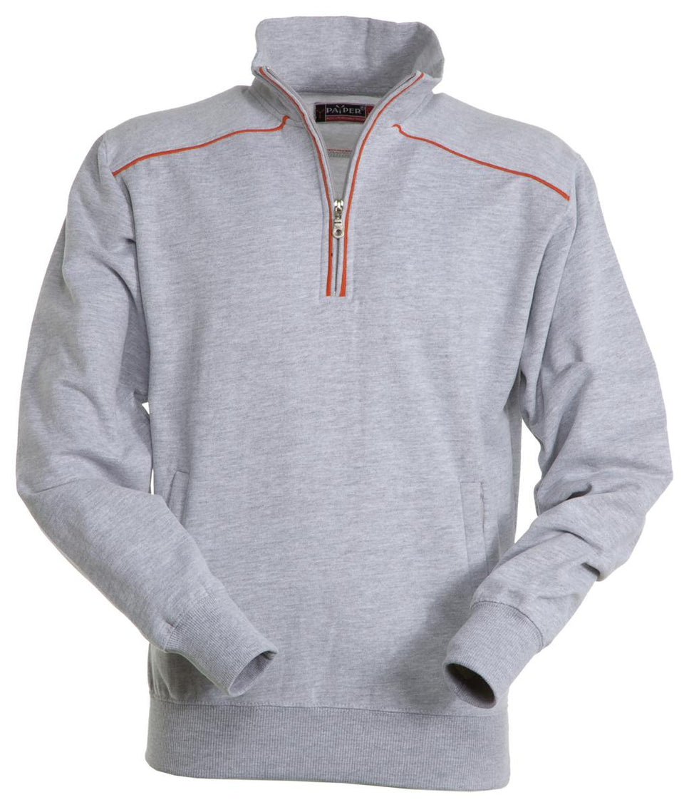 VANCOUVER FELPA MEZZA ZIP CON PROFILI 300 GR. PAYPER personalizzato con logo - Pubblienne