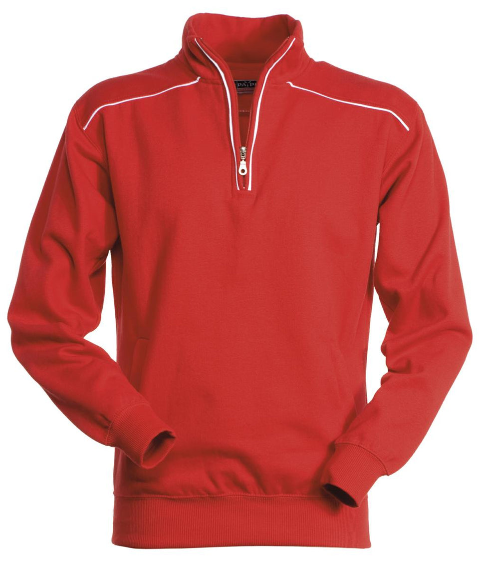 VANCOUVER FELPA MEZZA ZIP CON PROFILI 300 GR. PAYPER personalizzato con logo - Pubblienne