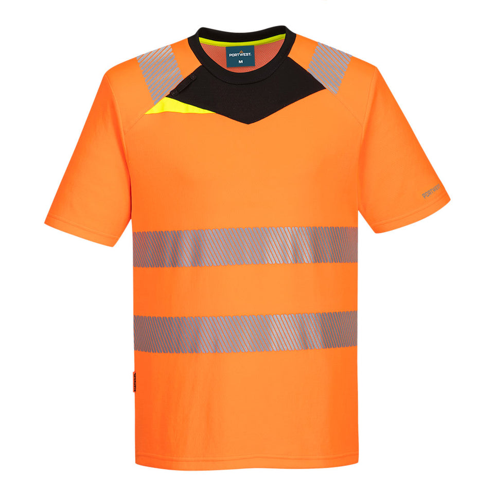 T-Shirt alta visibilità DX4 S/S Portwest personalizzato con logo - Pubblienne