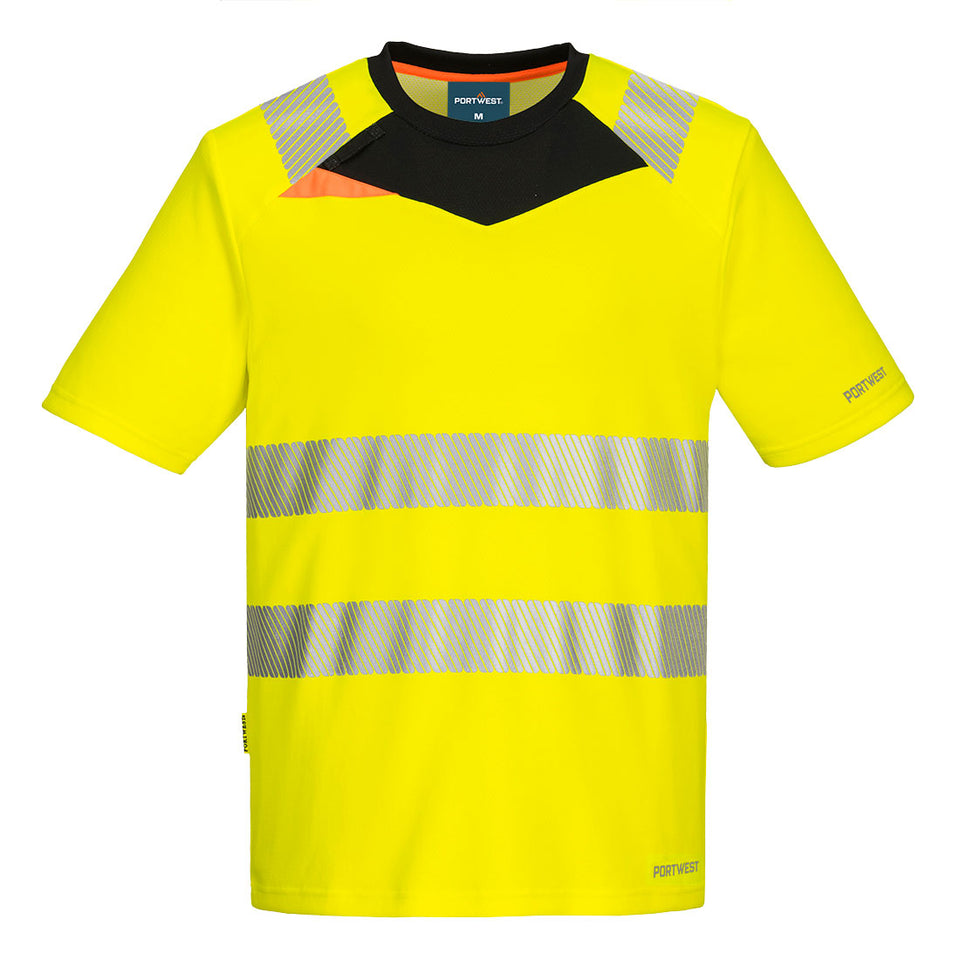 T-Shirt alta visibilità DX4 S/S Portwest personalizzato con logo - Pubblienne