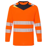 DX4 Hi-Vis T-Shirt L/S Portwest personalizzato con logo - Pubblienne