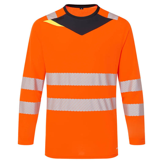 DX4 Hi-Vis T-Shirt L/S Portwest personalizzato con logo - Pubblienne