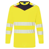 DX4 Hi-Vis T-Shirt L/S Portwest personalizzato con logo - Pubblienne