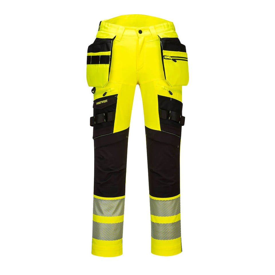 Pantaloni DX4 ad alta visibilità con tasca Holster staccabile Portwest personalizzato con logo - Pubblienne