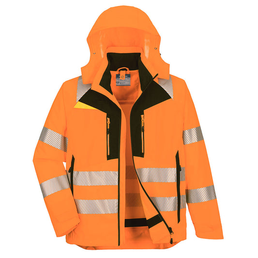 DX4 Giacca Invernale Alta Visibilità 4-in-1 Portwest personalizzato con logo - Pubblienne