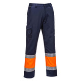Pantalone Combat Bicolore Hi-Vis Portwest personalizzato con logo - Pubblienne