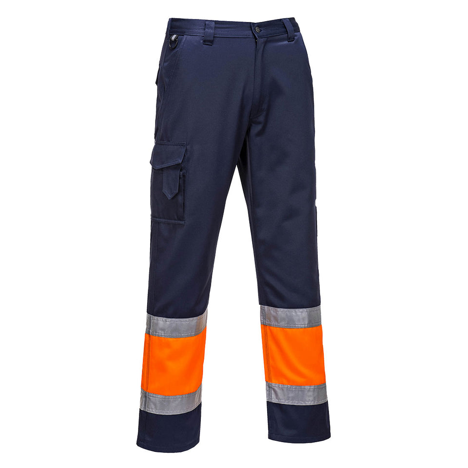 Pantalone Combat Bicolore Hi-Vis Portwest personalizzato con logo - Pubblienne