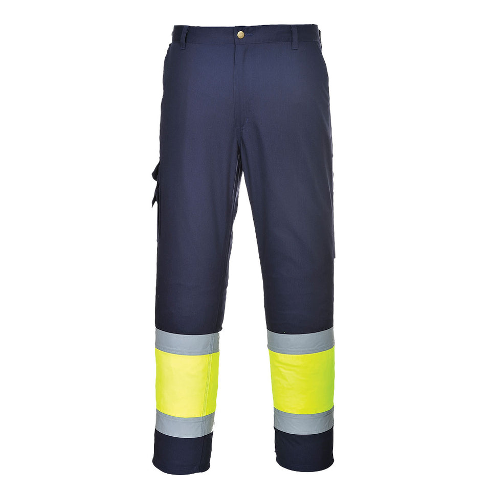Pantalone Combat Bicolore Hi-Vis Portwest personalizzato con logo - Pubblienne