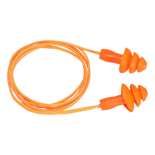 Tappi in TPR riutilizzabili con cordino (50 paia) Portwest personalizzato con logo - Pubblienne