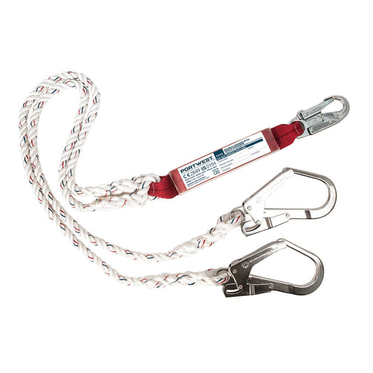 Corda doppia con assorbitore di energia Portwest personalizzato con logo - Pubblienne