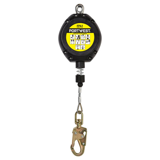Arrotolatore retrattile da 10 m Portwest personalizzato con logo - Pubblienne