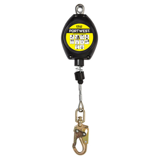 Arrotolatore retrattile da 6m Portwest personalizzato con logo - Pubblienne
