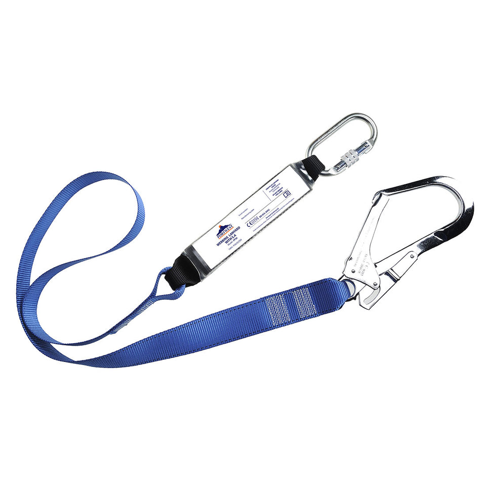 Cordino singolo a cinghia con assorbitore Portwest personalizzato con logo - Pubblienne