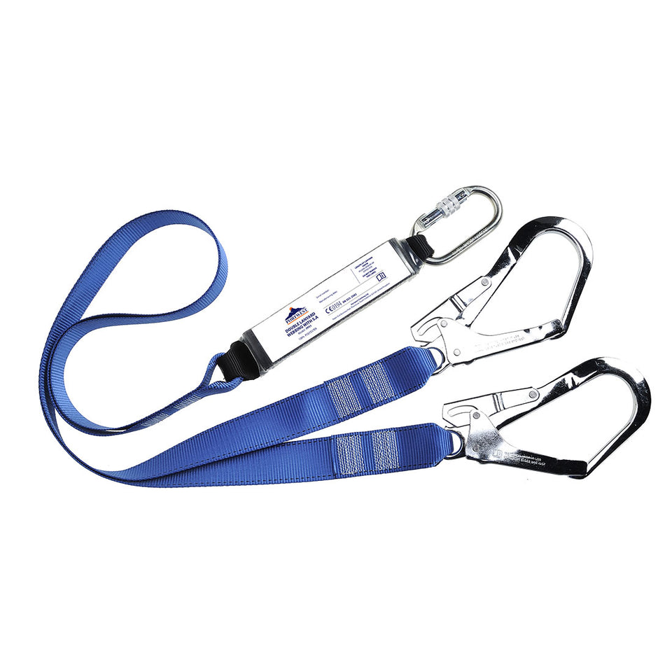 Cordino tessile doppio con assorbitore Portwest personalizzato con logo - Pubblienne