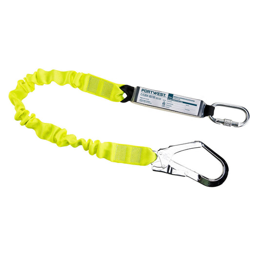 Cordino singolo elasticizzato con assorbitore di energia Portwest personalizzato con logo - Pubblienne