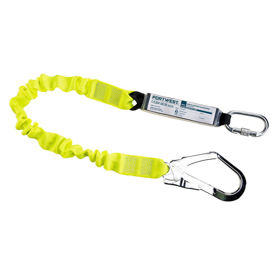 Cordino singolo elasticizzato con assorbitore di energia Portwest personalizzato con logo - Pubblienne