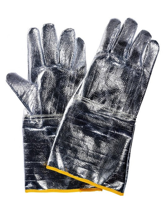 guanti in fibra aramidica alluminizzata cm 38 guanto personalizzato con logo - Pubblienne