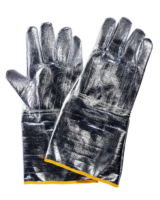 guanti in fibra aramidica alluminizzata cm 38 guanto personalizzato con logo - Pubblienne