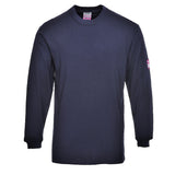 T-Shirt maniche lunghe FR Modaflame antistatica Portwest personalizzato con logo - Pubblienne