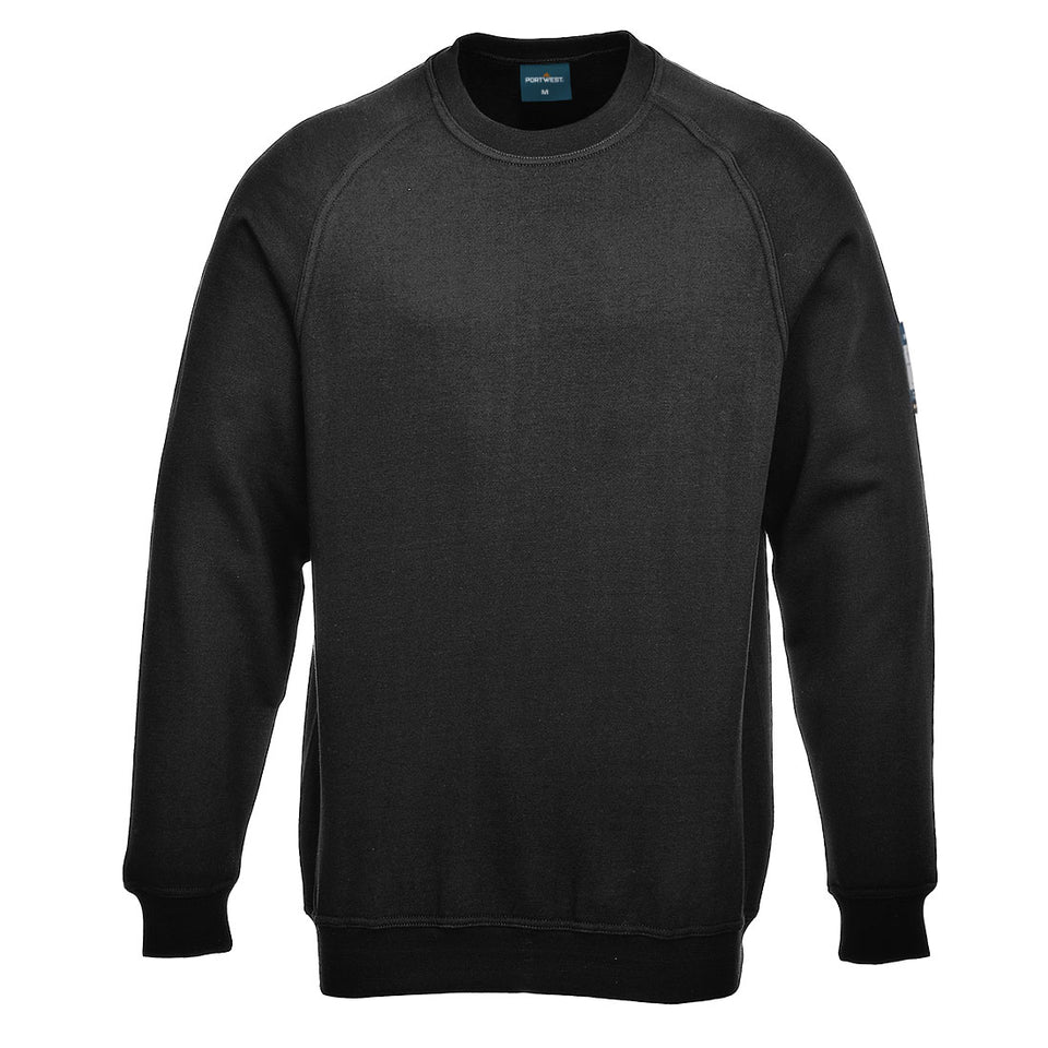 Felpa maniche lunghe ignifuga antistatica FR Modaflame Portwest personalizzato con logo - Pubblienne
